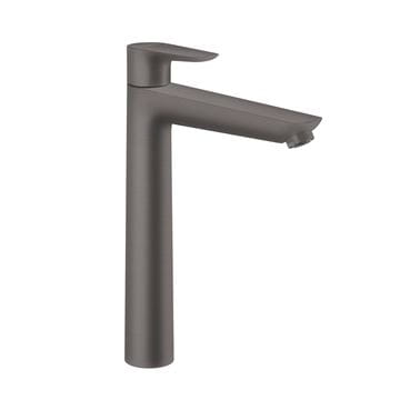 HANSGROHE TALIS E umývadlová stojanková batéria, s odtokovou súpravou, EcoSmart, brúsený čierny chróm