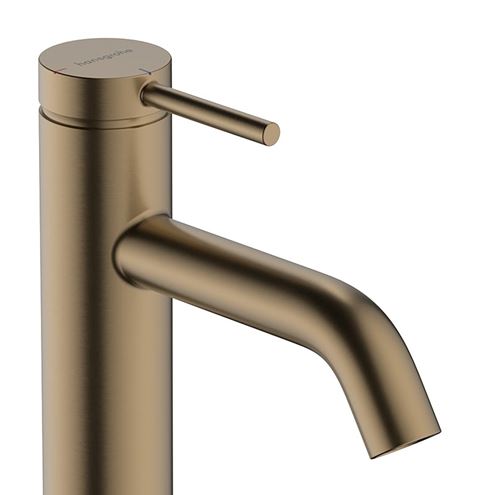 HANSGROHE TECTURIS S umývadlová stojanková batéria, CoolStart, EcoSmart+, brúsený bronz 73312140 Obrázek - fotka