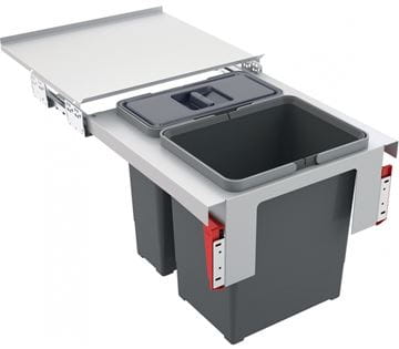 FRANKE GARBO 45-2 odpadkový kôš na triedený odpad 1x12 l+1x18 l, vstavaný