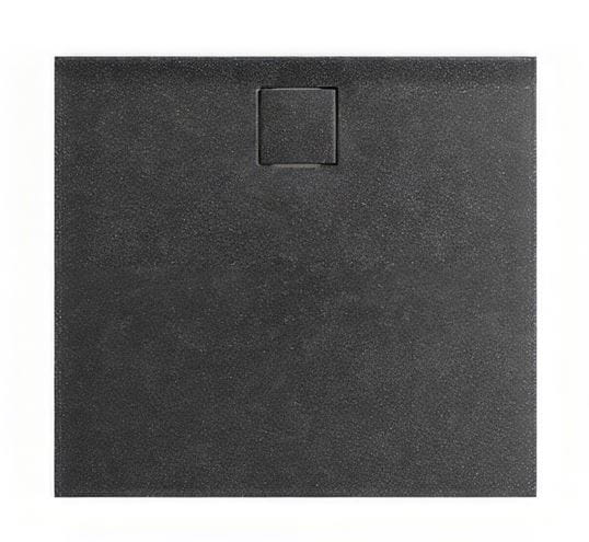 HÜPPE EASY STEP sprchová vanička 90x90 cm, liaty mramor, bez nožičiek, matná antracitová EF0101.128 Obrázek - Hlavní obrázek