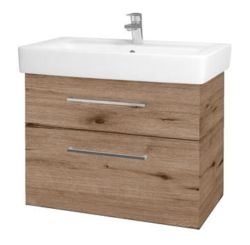 DŘEVOJAS PROJECT SZZ2 80 skrinka pod umývadlo 79x44,8x56 cm, 2 zásuvky, úchytka chróm lesk, herkules 416515-T04 Obrázek - fotka