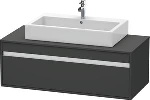 DURAVIT KETHO skrinka pod umývadlo 120x55x42,6 cm, 1 zásuvka, Graphit matt