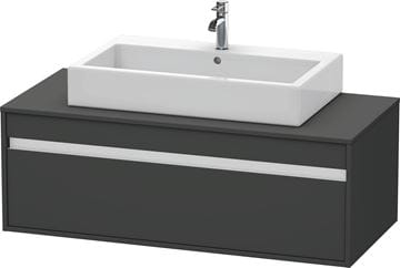 DURAVIT KETHO skrinka pod umývadlo 120x55x42,6 cm, 1 zásuvka, Graphit matt