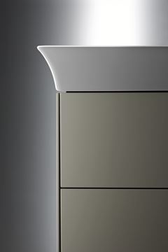 DURAVIT WHITE TULIP skrinka pod umývadlo 98,4x45,8x41 cm, 2 zásuvky, kamenne šedá vysoký lesk WT43520H2H2 Obrázek - fotka