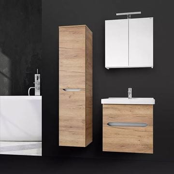 EDEN BERYL skrinka pod umývadlo 56,6x42,5x54 cm, 2 zásuvky, gold craft oak BEJ60 ZZ M26M26 BU Obrázek - fotka