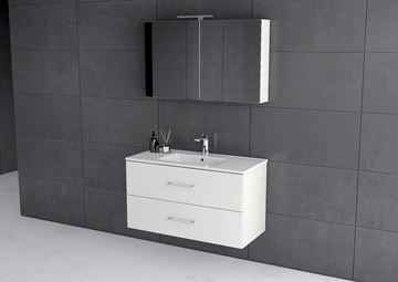 CONCEPT 250 zrkadlová skrinka 60x60x16 cm, osvetlenie, lesklá biela PTA-014 Obrázek - fotka