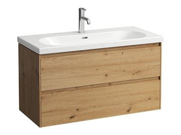 LAUFEN LANI skrinka pod dvojumývadlo 98,4x44,8x51,5 cm, 2 zásuvky, s organizérom, divoký dub H4035621122671 Obrázek - fotka