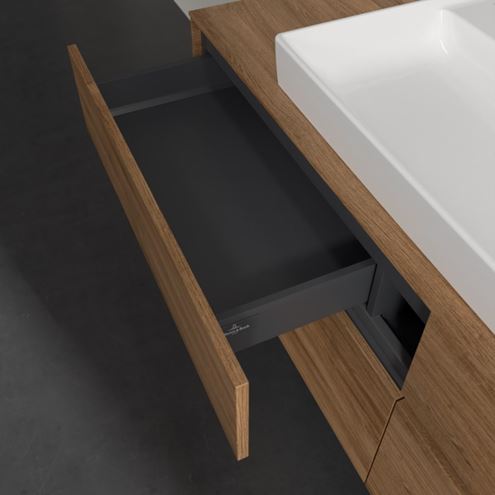 VILLEROY & BOCH COLLARO skrinka pod umývadlo 160x54,8x50 cm, 4 zásuvky, s osvetlením, Oak Kansas C031B0RH Obrázek - fotka