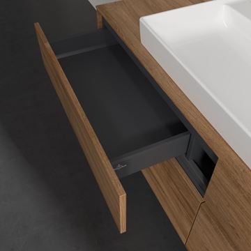 VILLEROY & BOCH COLLARO skrinka pod umývadlo 160x54,8x50 cm, 4 zásuvky, s osvetlením, Oak Kansas C031B0RH Obrázek - fotka