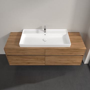 VILLEROY & BOCH COLLARO skrinka pod umývadlo 160x54,8x50 cm, 4 zásuvky, s osvetlením, Oak Kansas C031B0RH Obrázek - fotka