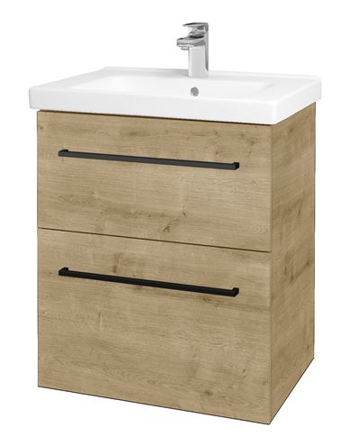DŘEVOJAS BIG INN SZZ2 65 skrinka s umývadlom 61x45x72 cm, 2 zásuvky, arlington 121754-T06 Obrázek - Hlavní obrázek