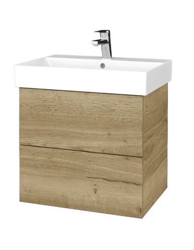 DŘEVOJAS VARIANTE SZZ2 60 skrinka s umývadlom 56x44x52 cm, 2 zásuvky, Push-open, ontario 439408-T31 Obrázek - Hlavní obrázek