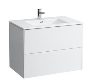 LAUFEN PRO S skrinka s umývadlom 80x50x61 cm, 2 zásuvky, Push-open, s organizérom, matná biela