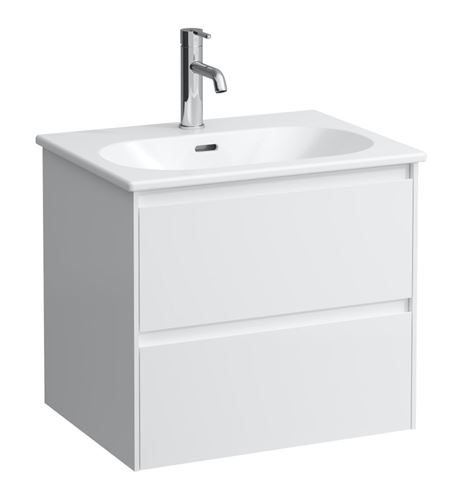 LAUFEN LUA skrinka s umývadlom 60x45,5x52,5 cm, 2 zásuvky, matná biela H8600832601041 Obrázek - Hlavní obrázek