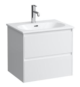 LAUFEN LUA skrinka s umývadlom 60x45,5x52,5 cm, 2 zásuvky, matná biela