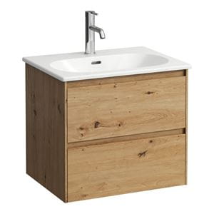LAUFEN LUA skrinka s umývadlom 60x45,5x52,5 cm, 2 zásuvky, dub