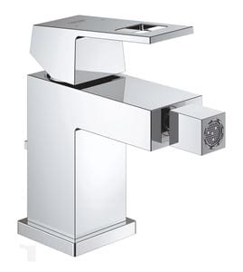 GROHE EUROCUBE bidetová stojanková batéria, s odtokovou súpravou, Water Saving, chróm