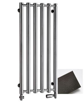 P.M.H. ROSENDAL R1/6 kúpeľňový radiátor 950/420, spodné pravé pripojenie, metalická antracit