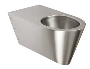 SANELA bezbariérové závesné WC, nerez