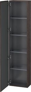 DURAVIT L-CUBE vysoká skrinka 40x24,3x176 cm, 1 dvierka, pánty vľavo, Push-open, Dark Brushed Oak