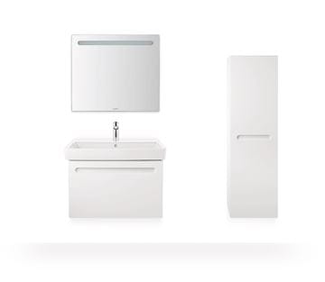 DURAVIT NO.1 nízka skrinka 40x36x132 cm, 1 dvierka, pánty vľavo, matná biela N11308L18180000 Obrázek - fotka