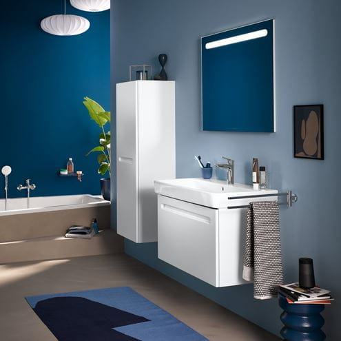 DURAVIT NO.1 nízka skrinka 40x36x132 cm, 1 dvierka, pánty vľavo, matná biela N11308L18180000 Obrázek - fotka