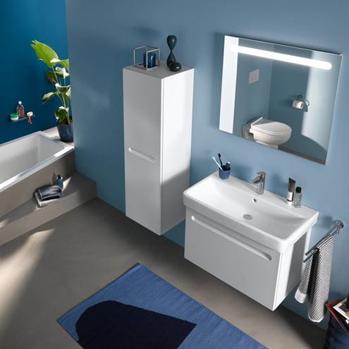 DURAVIT NO.1 nízka skrinka 40x36x132 cm, 1 dvierka, pánty vľavo, matná biela N11308L18180000 Obrázek - fotka