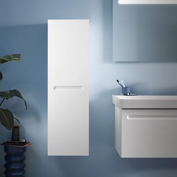 DURAVIT NO.1 nízka skrinka 40x36x132 cm, 1 dvierka, pánty vľavo, matná biela N11308L18180000 Obrázek - fotka