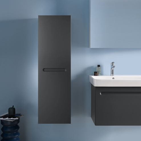 DURAVIT NO.1 nízka skrinka 40x36x132 cm, 1 dvierka, pánty vľavo, matný grafit N11308L49490000 Obrázek - fotka