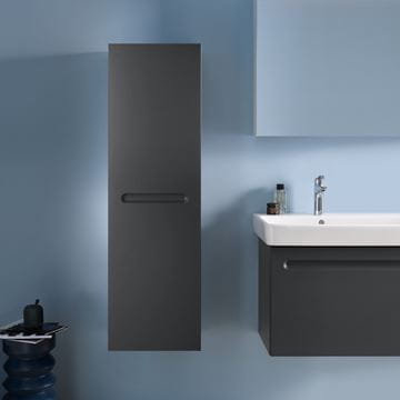 DURAVIT NO.1 nízka skrinka 40x36x132 cm, 1 dvierka, pánty vľavo, matný grafit N11308L49490000 Obrázek - fotka