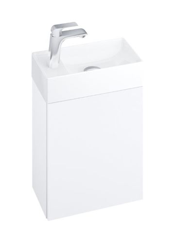 RAVAK VEDA 400 skrinka pod umývadlo 40x22x45 cm, 1 dvierka, Push-open, lesklá biela X000001386 Obrázek - Hlavní obrázek