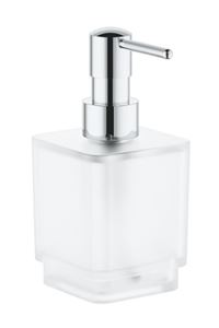 GROHE SELECTION CUBE dávkovač tekutého mydla bez držiaka, sklo, chróm