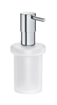 GROHE ESSENTIALS dávkovač tekutého mydla 160 ml, bez držiaka, sklo, chróm