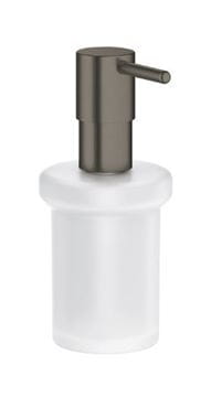 GROHE ESSENTIALS dávkovač tekutého mydla 160 ml, nástenný, sklo, kartáčovaný hard graphite