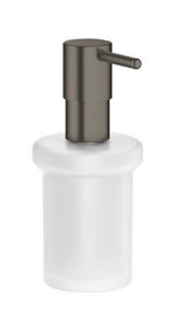 GROHE ESSENTIALS dávkovač tekutého mydla 160 ml, nástenný, sklo, kartáčovaný hard graphite