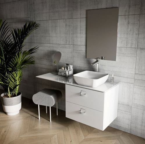 RAVAK SD COMFORT skrinka pod umývadlo 60x46x50 cm, 2 zásuvky, lesklá biela X000001377 Obrázek - fotka