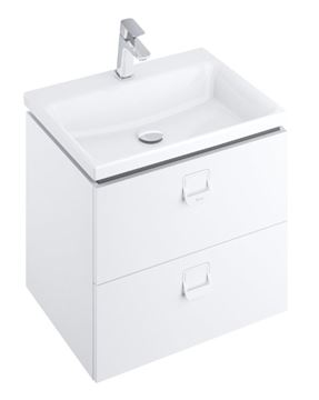 RAVAK SD COMFORT skrinka pod umývadlo 60x46x50 cm, 2 zásuvky, lesklá biela