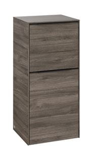 VILLEROY & BOCH SUBWAY 3.0 nízka skrinka 40x36,2x86 cm, 1 zásuvka, 1 dvierka, pánty vpravo, Stone Oak