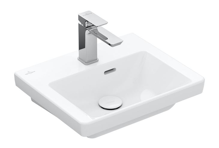 VILLEROY & BOCH SUBWAY 3.0 umývadlo 45 cm, s otvorom pre batériu a prepadom, alpská biela 43704501 Obrázek - fotka