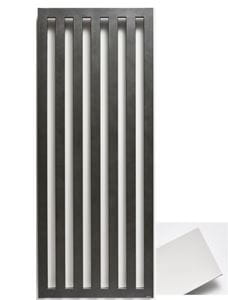 PMH DARIUS DAH5 designový radiátor 1500/326, připojení spodní pravé, bílá RAL9016