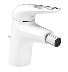 GROHE EUROSTYLE bidetová stojanková batéria, s odtokovou súpravou, Water Saving, mesačná biela/chróm