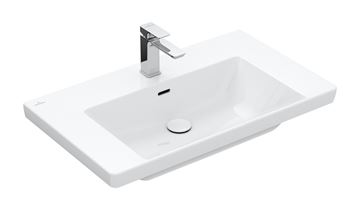 VILLEROY & BOCH SUBWAY 3.0 umývadlo 80 cm, s otvorom pre batériu a prepadom, alpská biela 4A708001 Obrázek - fotka
