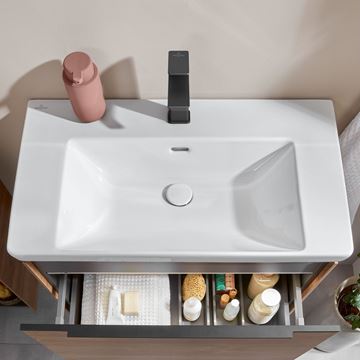VILLEROY & BOCH SUBWAY 3.0 umývadlo 80 cm, s otvorom pre batériu a prepadom, alpská biela 4A708001 Obrázek - fotka