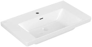 VILLEROY & BOCH SUBWAY 3.0 umývadlo 80 cm, s otvorom pre batériu a prepadom, alpská biela
