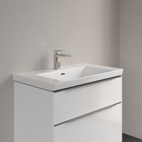 VILLEROY & BOCH SUBWAY 3.0 umývadlo 80 cm, s otvorom pre batériu a prepadom, alpská biela 4A708001 Obrázek - fotka
