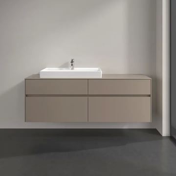 VILLEROY & BOCH COLLARO skrinka pod umývadlo 160x50x54,8 cm, 4 zásuvky, Truffle Grey C02600VG Obrázek - fotka