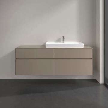 VILLEROY & BOCH COLLARO skrinka pod umývadlo 160x50x54,8 cm, 4 zásuvky, Truffle Grey C02700VG Obrázek - fotka