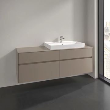 VILLEROY & BOCH COLLARO skrinka pod umývadlo 160x50x54,8 cm, 4 zásuvky, Truffle Grey C02700VG Obrázek - fotka