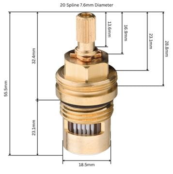 HANSGROHE kartuša DN15  94009000 Technický nákres