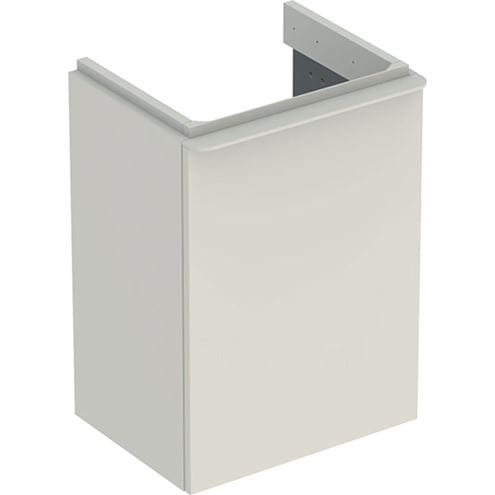GEBERIT SMYLE SQUARE skrinka pod umývadlo 44,2x35,6x61,7 cm, 1 dvierka, pánty vľavo, lesklá pieskovo šedá 500.351.JL.1 Obrázek - Hlavní obrázek